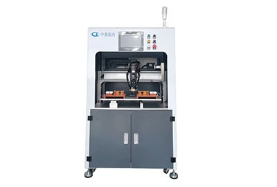 Automatic spot welding machine for protection board